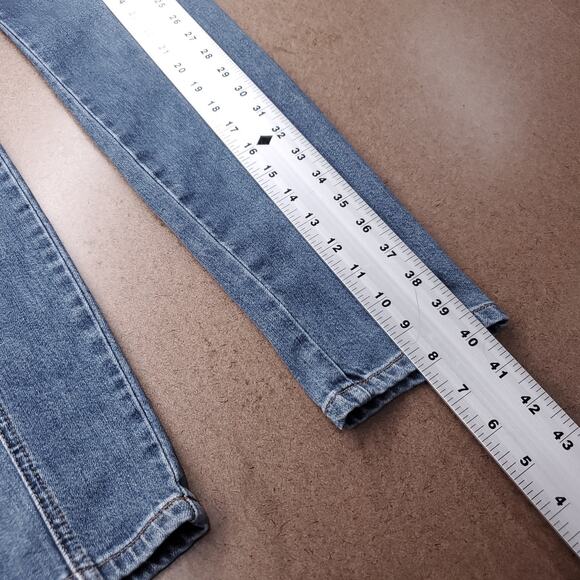 Reformation Suzie Jeans Wmns 27 Blue Med Wash Skinny Mid Rise Preppy Y2k Modern - Picture 6 of 13